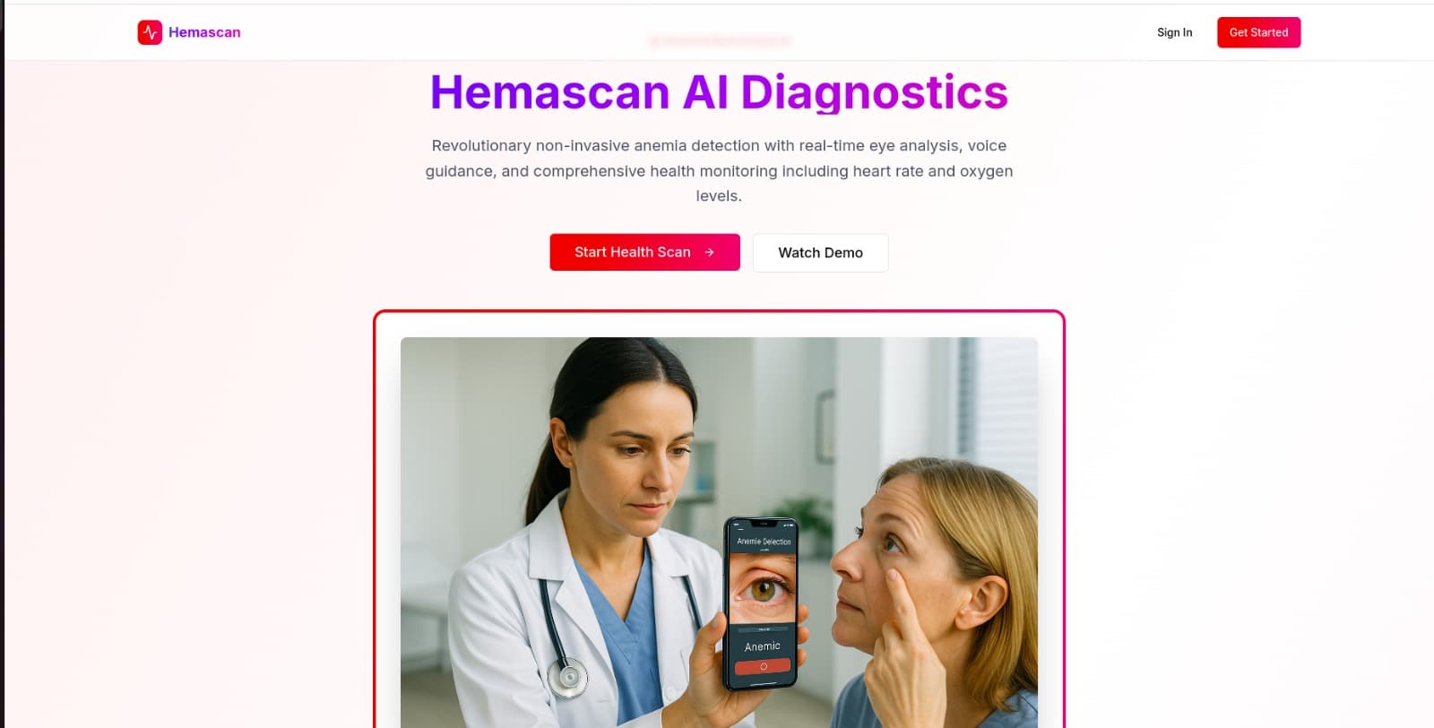 Hemascan – AI-Powered Anemia Detection project
